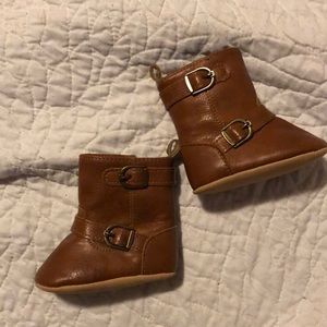 Brown Booties Old Navy 0-3 Month Girl